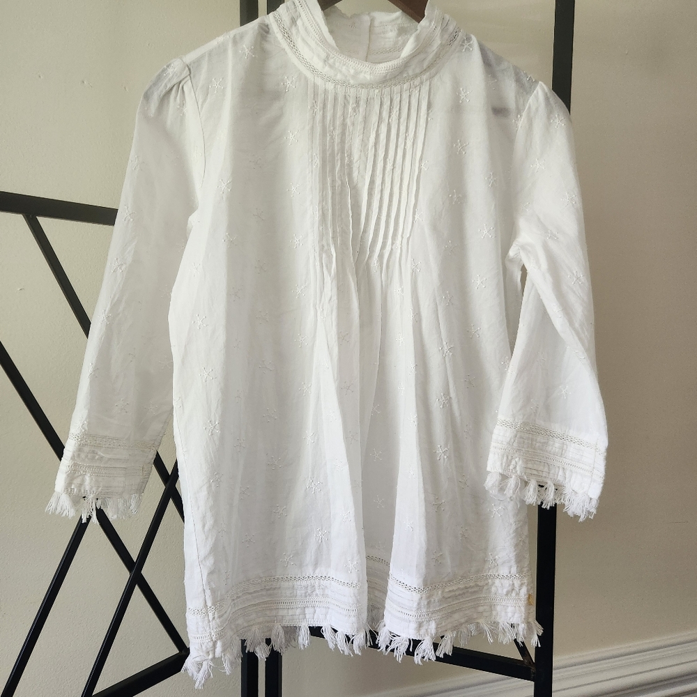 Scotch & Soda Women's White Tunic Tassels Size